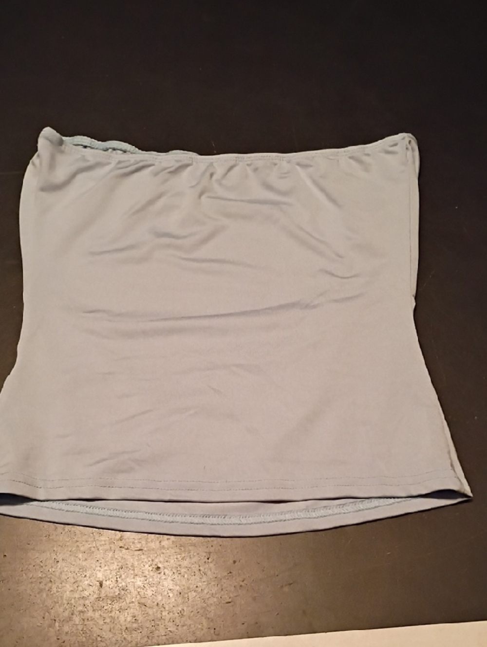 Light Blue Strapless Tube Top